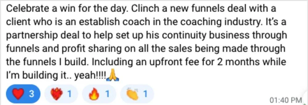Client win