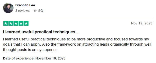 Trustpilot review